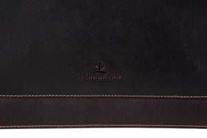 BLUCACTUS OF1001BR Leather Laptop Folder 14 inch Matte Brown