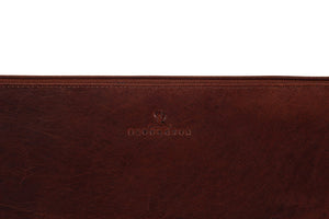 BLUCACTUS LS1003BR Leather Laptop Sleeve 14 inch Brown