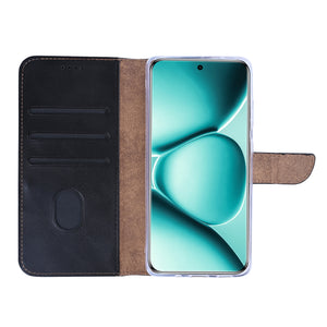 Rixus Bookcase For Xiaomi Redmi Note 15 Pro Plus Black