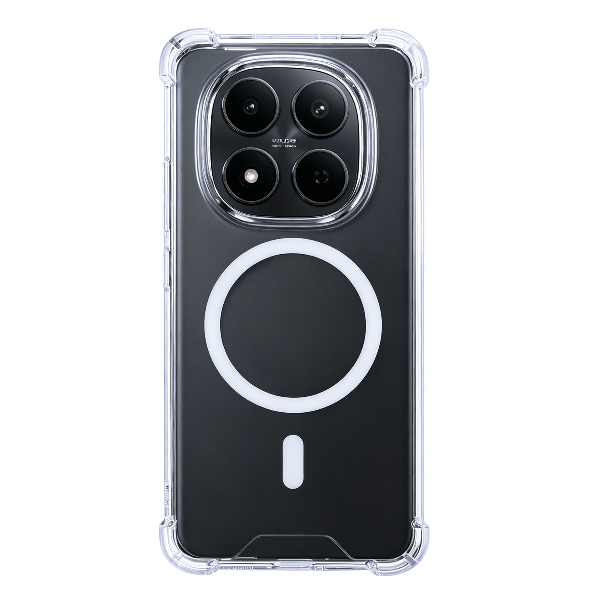 Rixus Anti-Burst Case With MagSafe Compatible For Xiaomi Redmi Note 15 Pro 5G Transparent