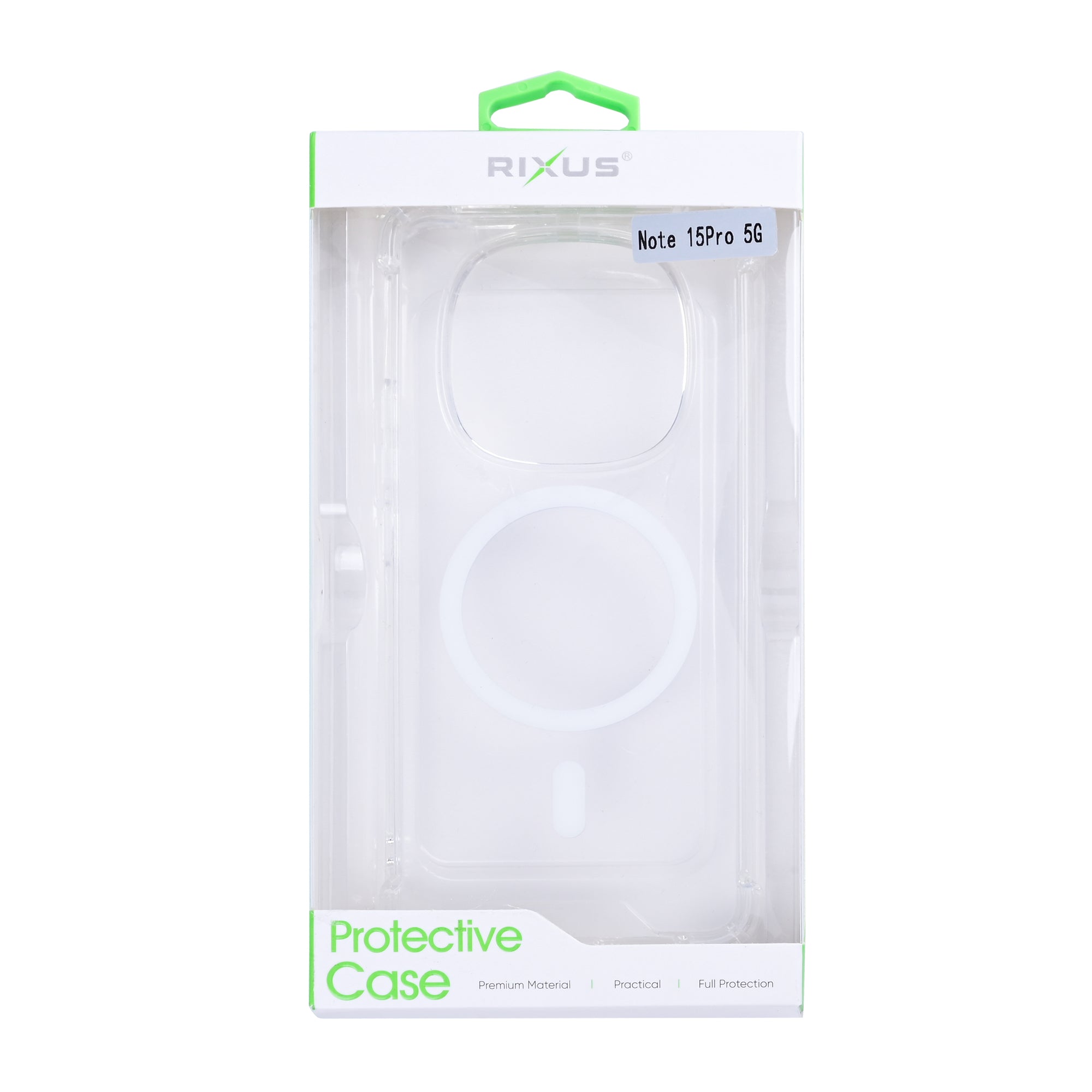 Rixus Anti-Burst Case With MagSafe Compatible For Xiaomi Redmi Note 15 Pro 5G Transparent