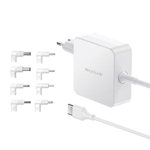 Rixus RXLC93 Universal Laptop Charger 100W 8 Connectors White