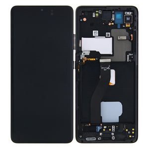 Samsung Galaxy S21 Ultra 5G G998B Display And Digitizer With Frame Phantom Black Pre-Assembled