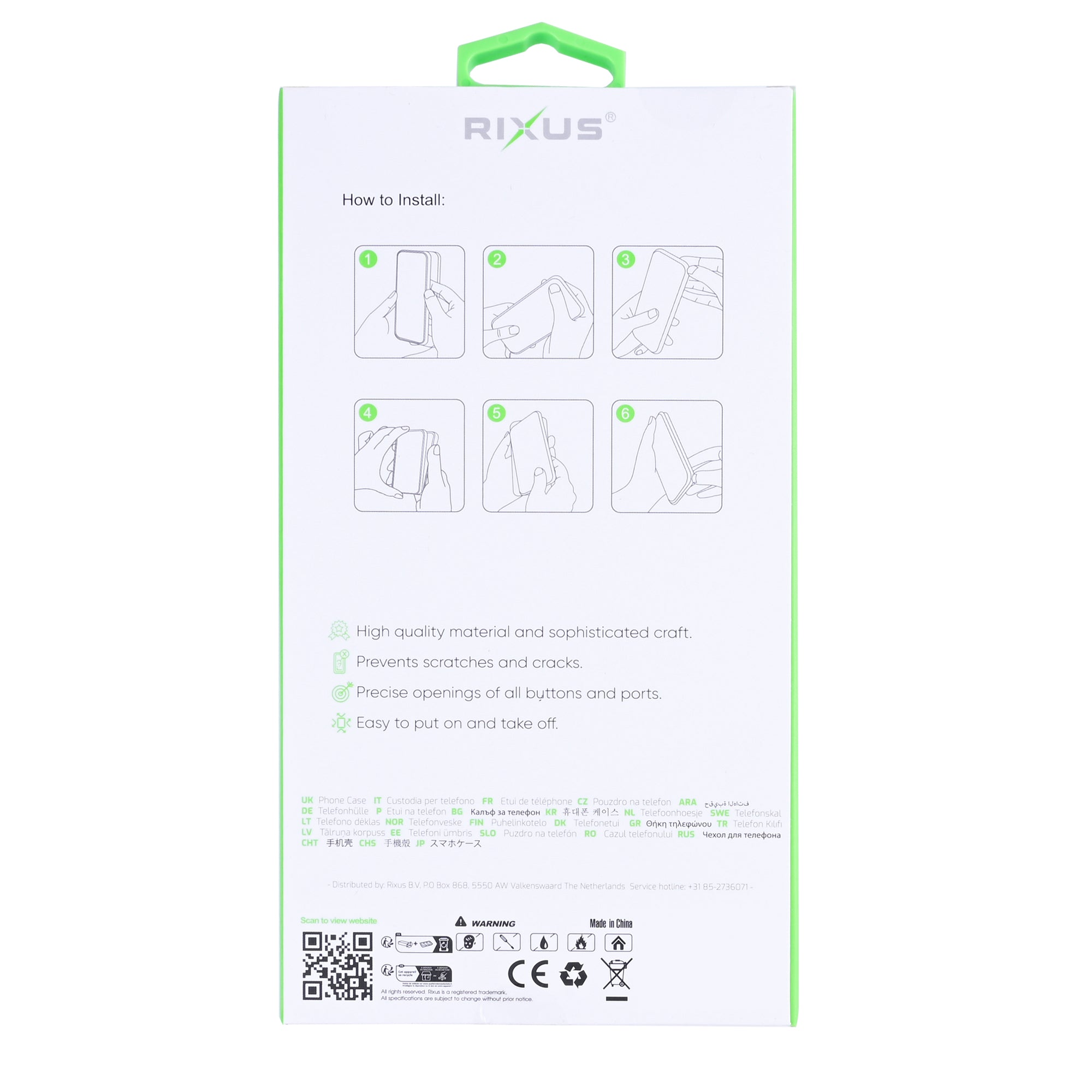 Rixus Anti-Burst Case For Xiaomi 17 Pro Transparent