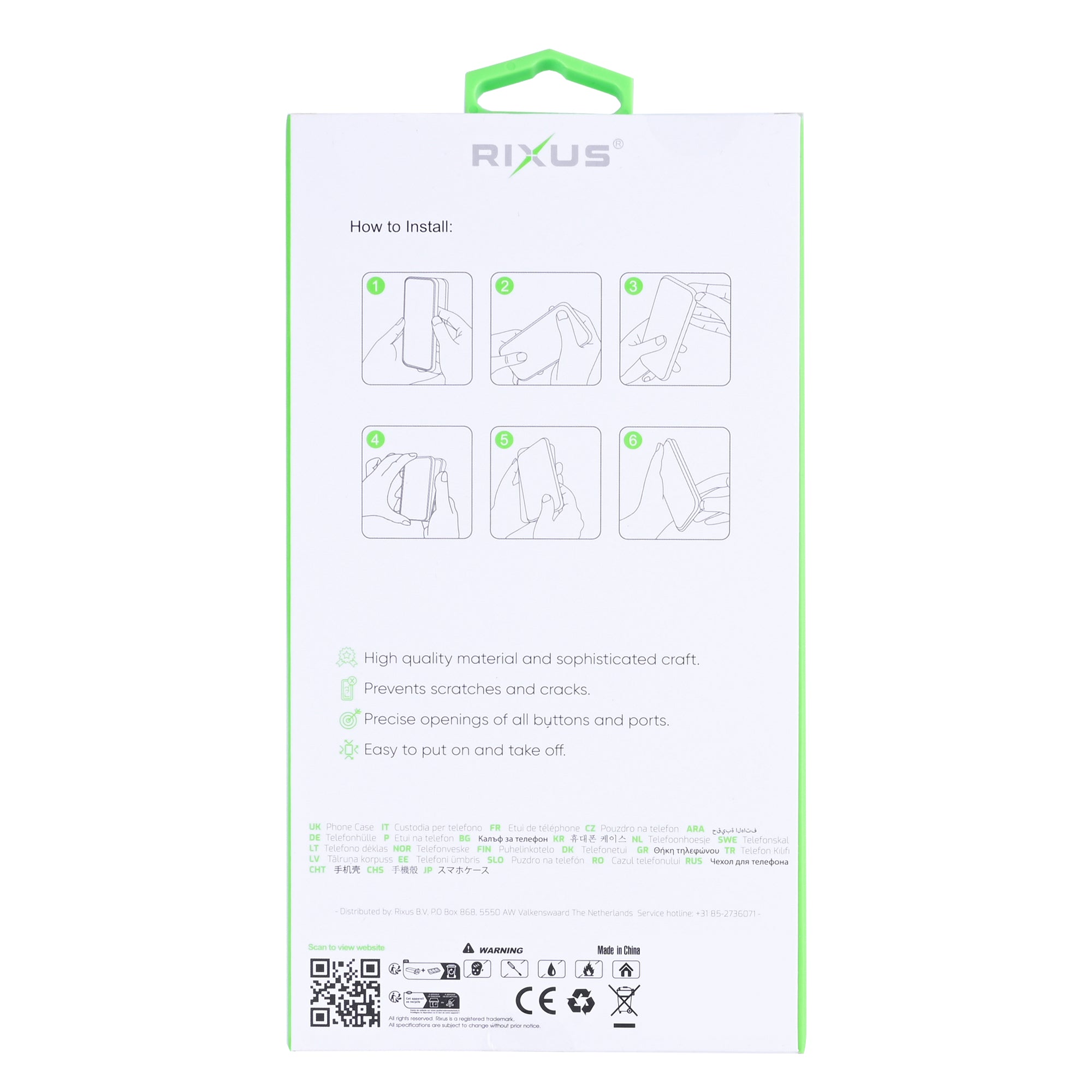 Rixus Anti-Burst Case For Xiaomi 17 Pro Max Transparent