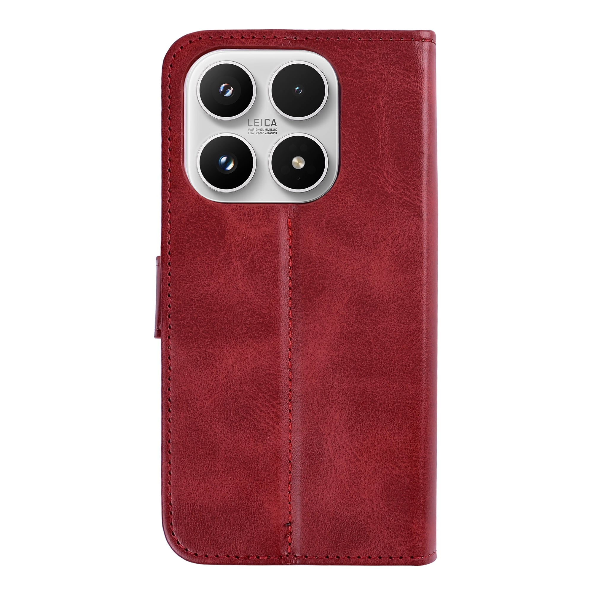 Rixus Bookcase For Xiaomi 17 Dark Red
