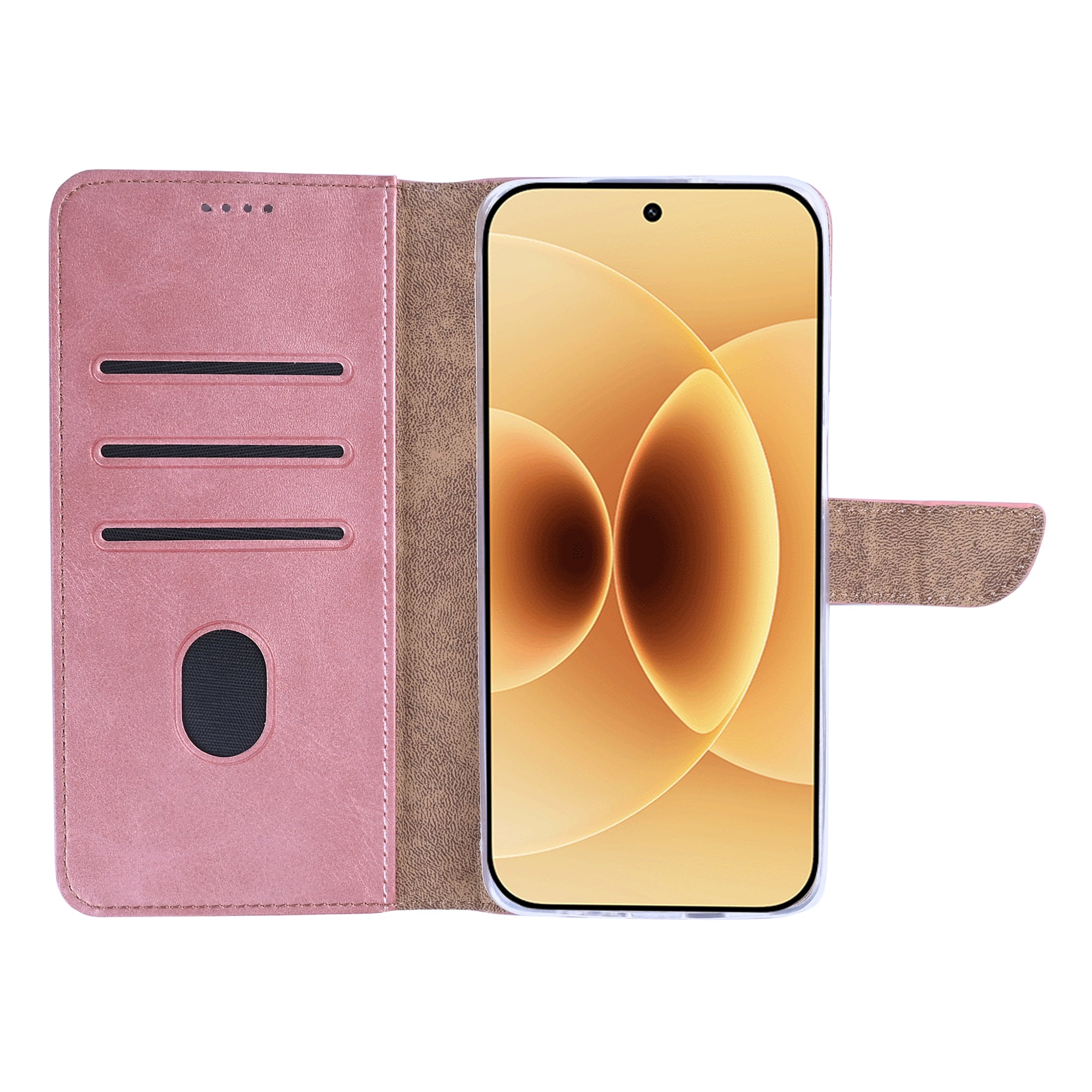 Rixus Bookcase For Xiaomi 17 Pink