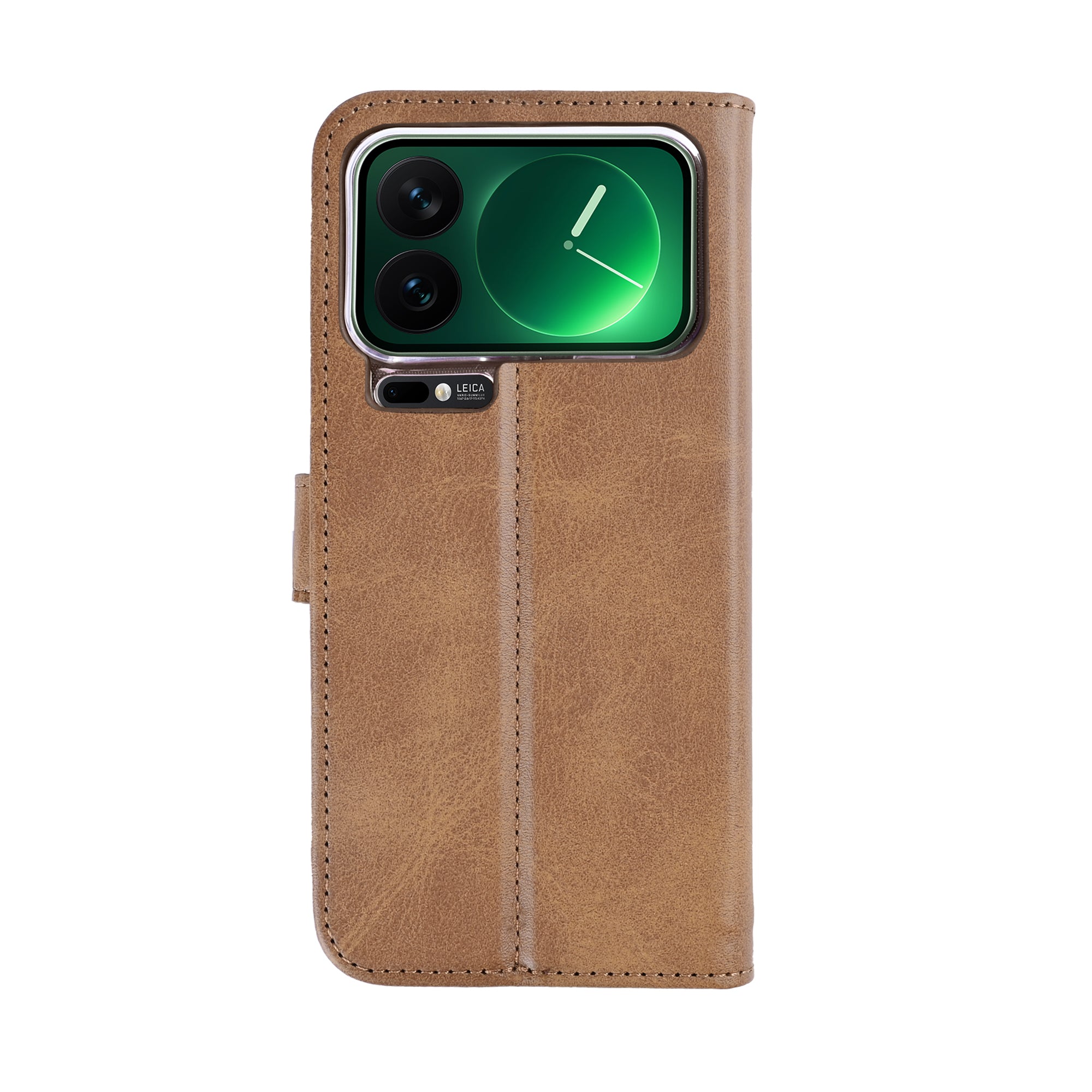 Rixus Bookcase For Xiaomi 17 Pro Light Brown
