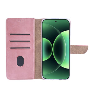 Rixus Bookcase For Xiaomi 17 Pro Pink