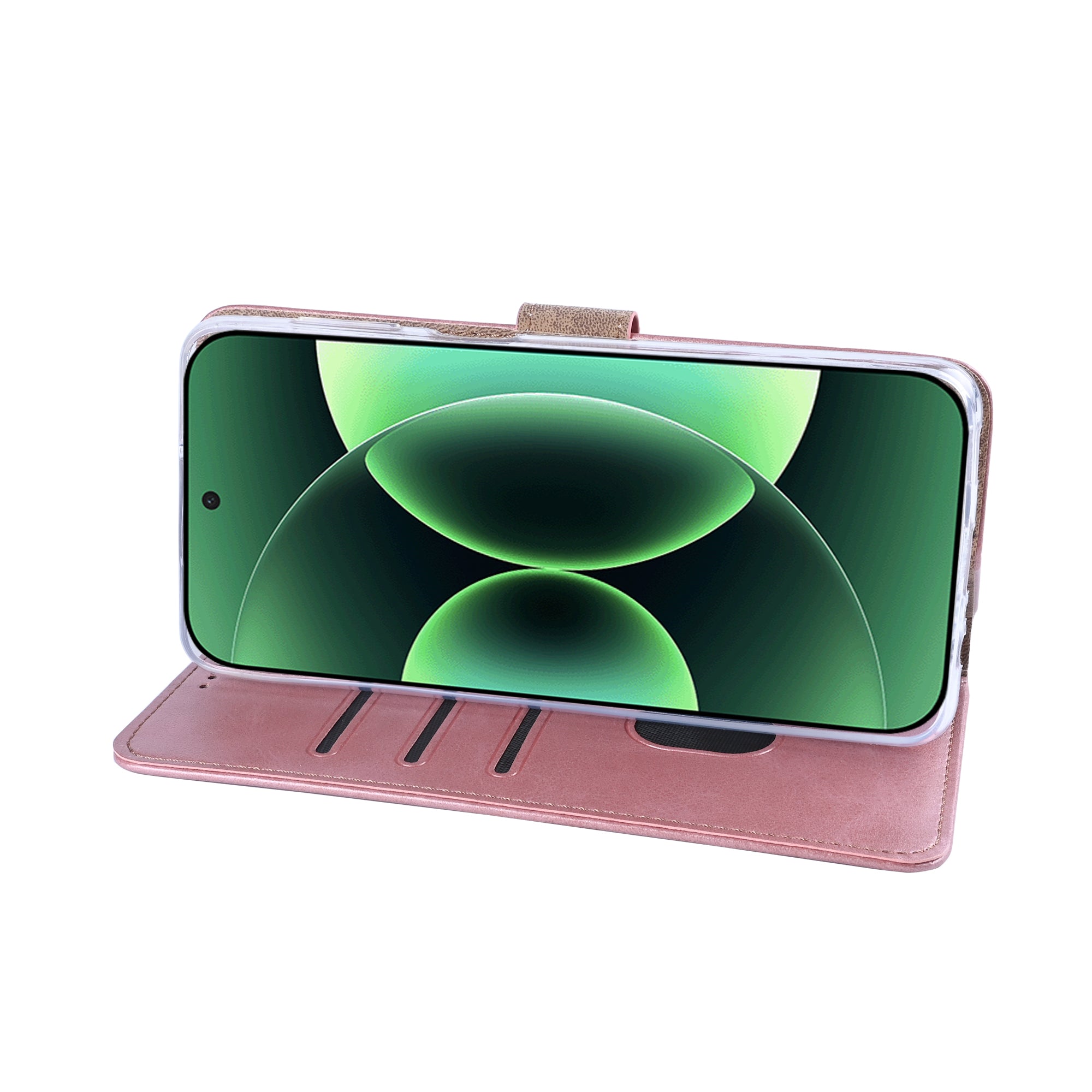 Rixus Bookcase For Xiaomi 17 Pro Pink