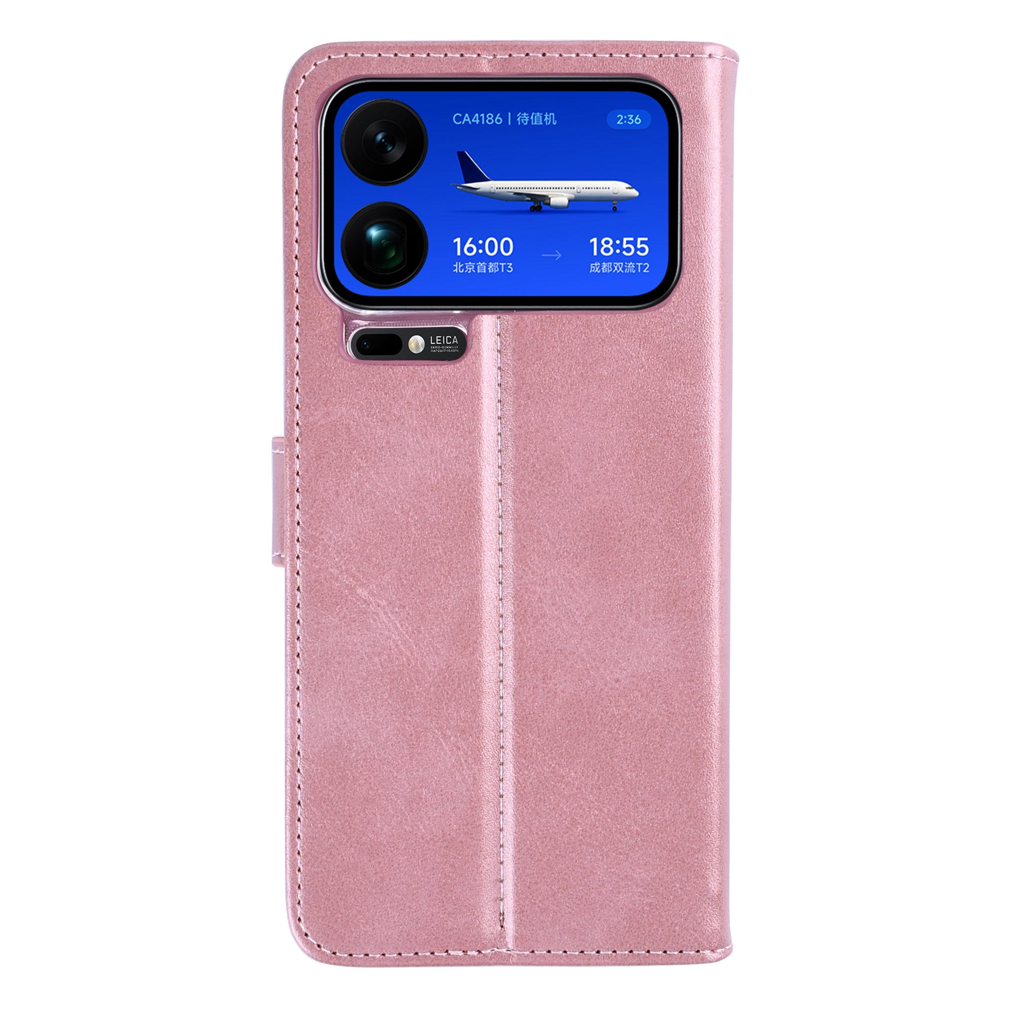 Rixus Bookcase For Xiaomi 17 Pro Max Pink