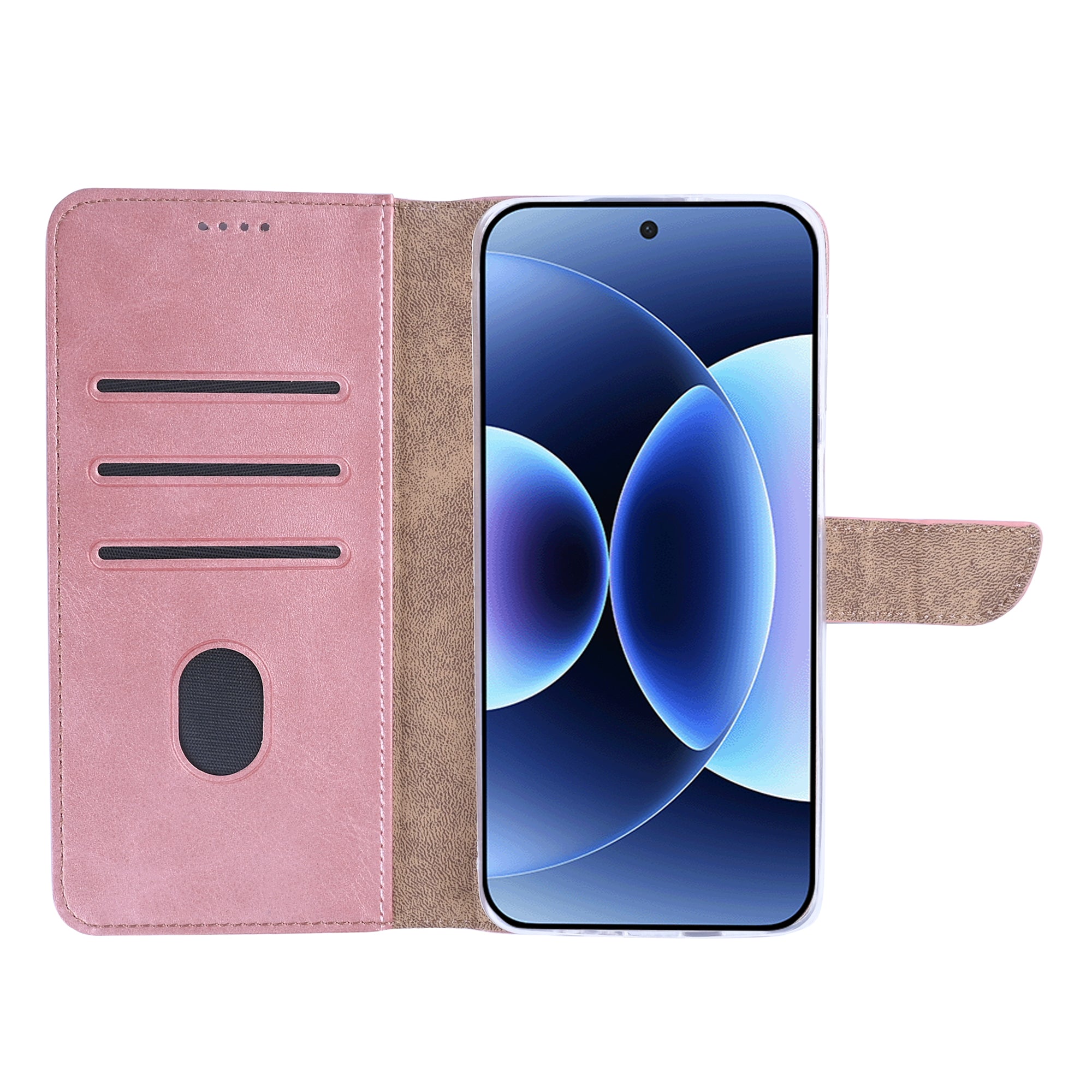 Rixus Bookcase For Xiaomi 17 Pro Max Pink