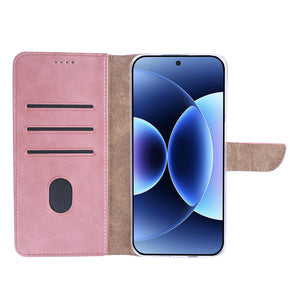 Rixus Bookcase For Xiaomi 17 Pro Max Pink