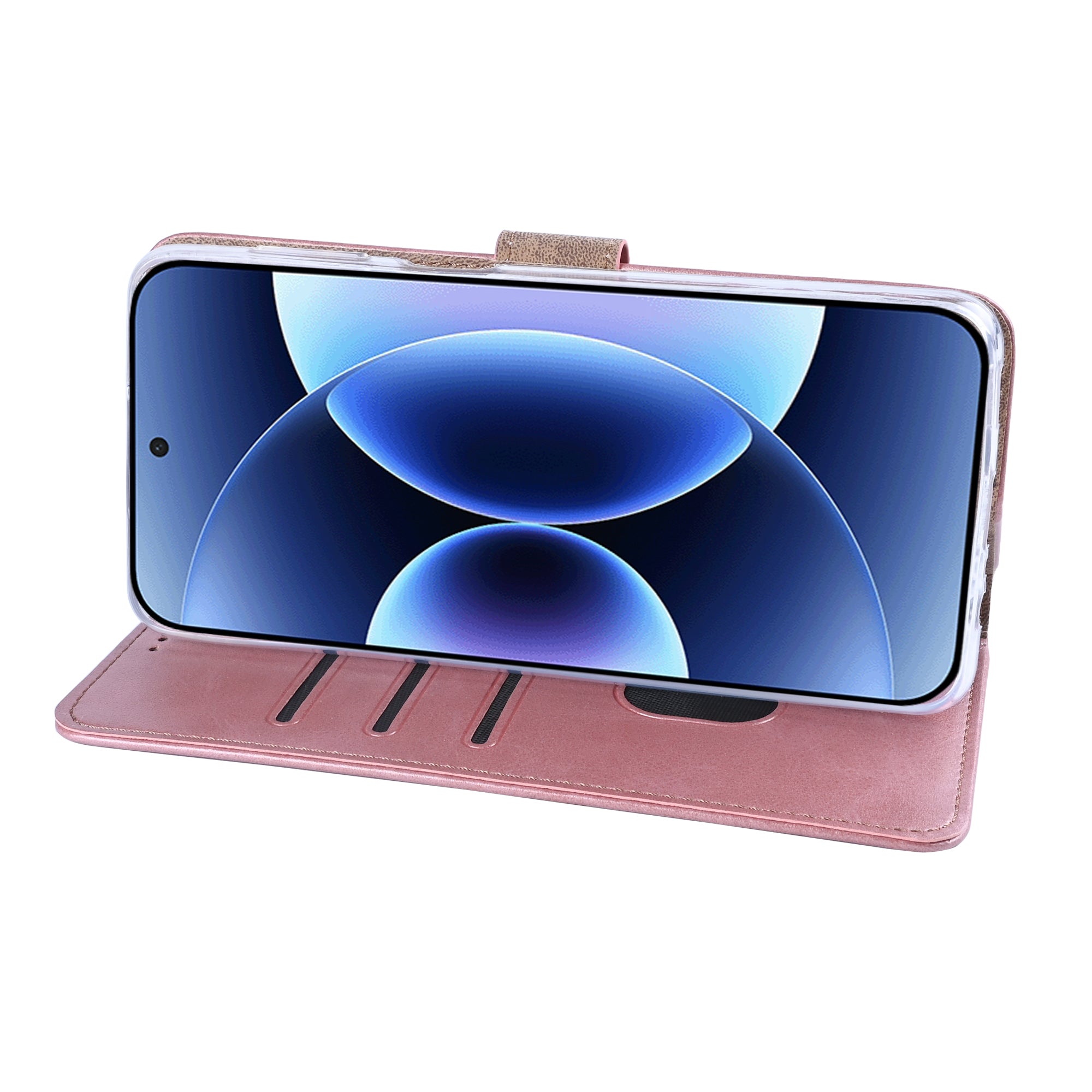 Rixus Bookcase For Xiaomi 17 Pro Max Pink
