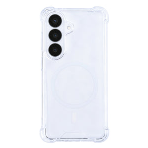 Rixus Anti-Burst Case With MagSafe Compatible For Samsung Galaxy S26 Transparent