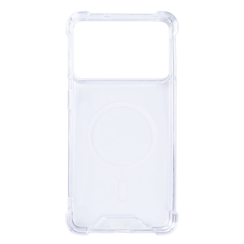 Rixus Anti-Burst Case With MagSafe For Samsung Galaxy S26 Edge Transparent