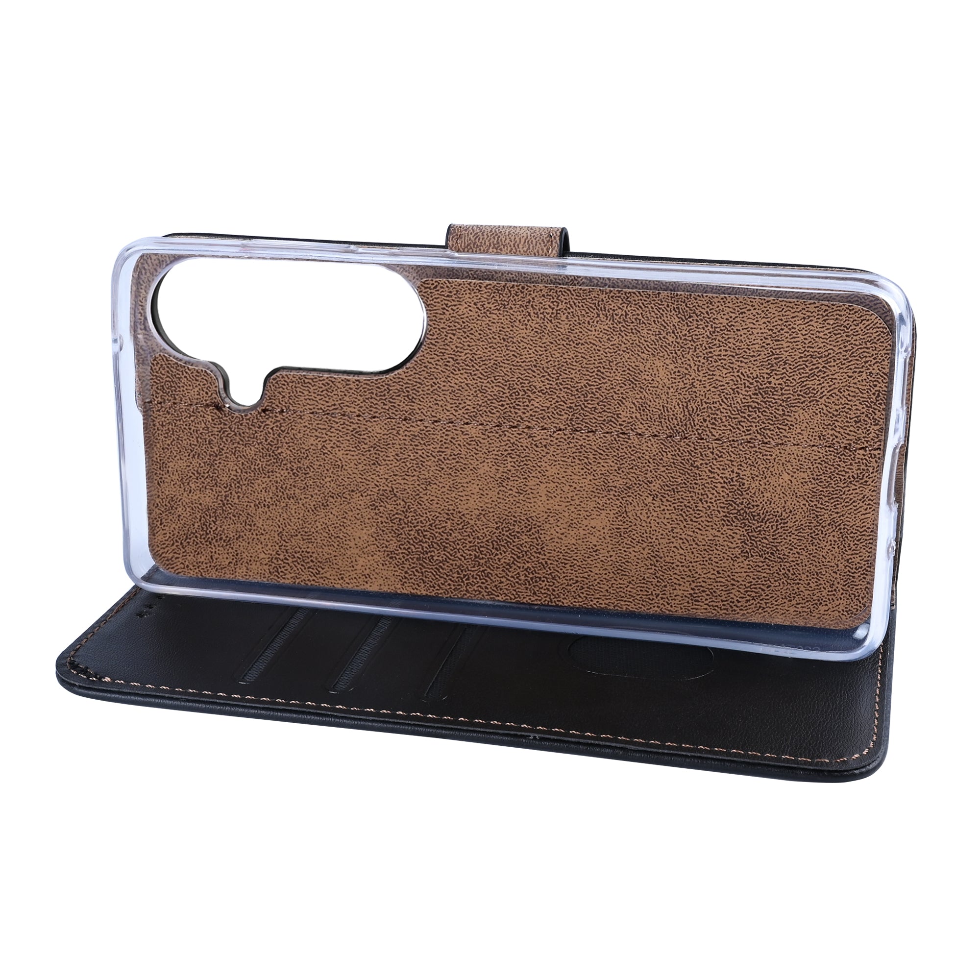 Rixus Bookcase For Samsung Galaxy S26 Black