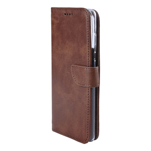 Rixus Bookcase For Samsung Galaxy S26 Brown