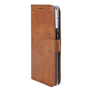 Rixus Bookcase For Samsung Galaxy S26 Light Brown