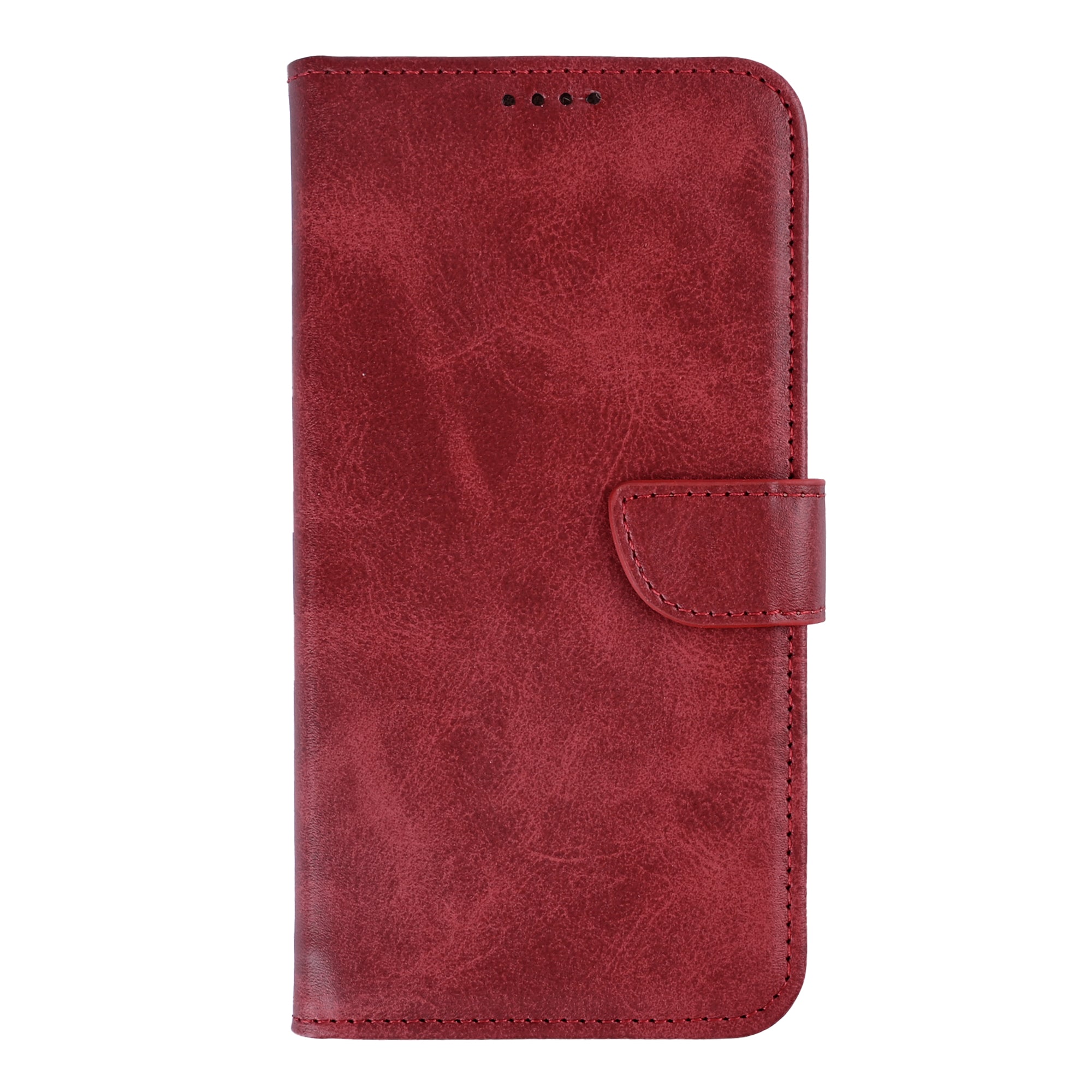 Rixus Bookcase For Samsung Galaxy S26 Dark Red
