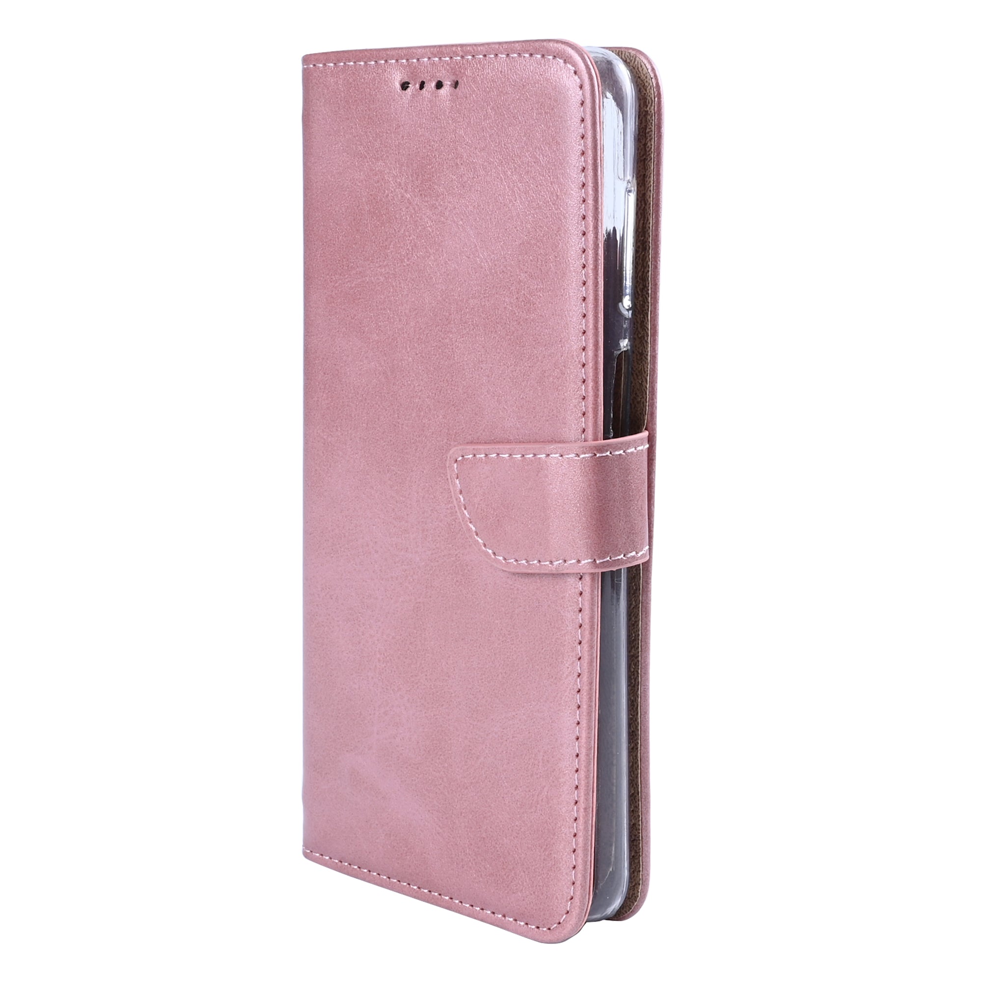 Rixus Bookcase For Samsung Galaxy S26 Pink