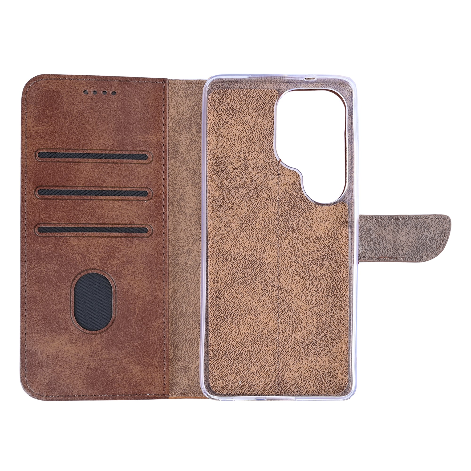 Rixus Bookcase For Samsung Galaxy S26 Ultra Brown