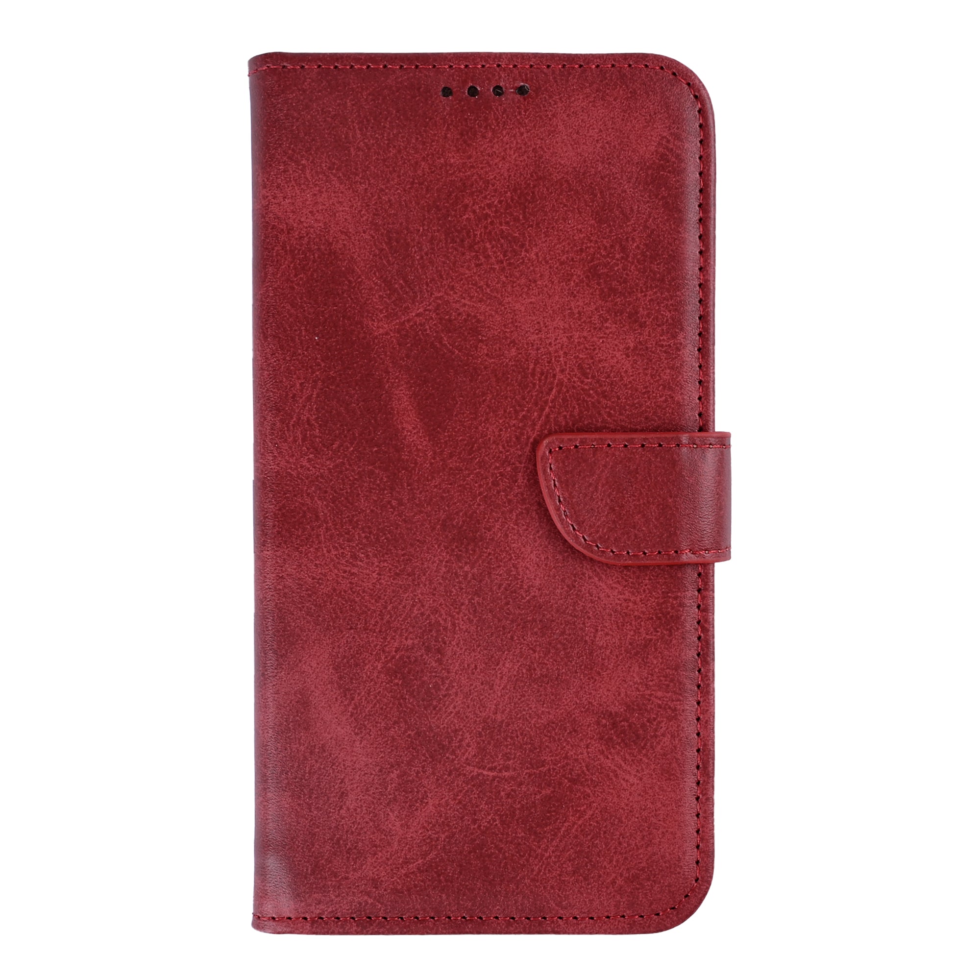 Rixus Bookcase For Samsung Galaxy S26 Ultra Dark Red