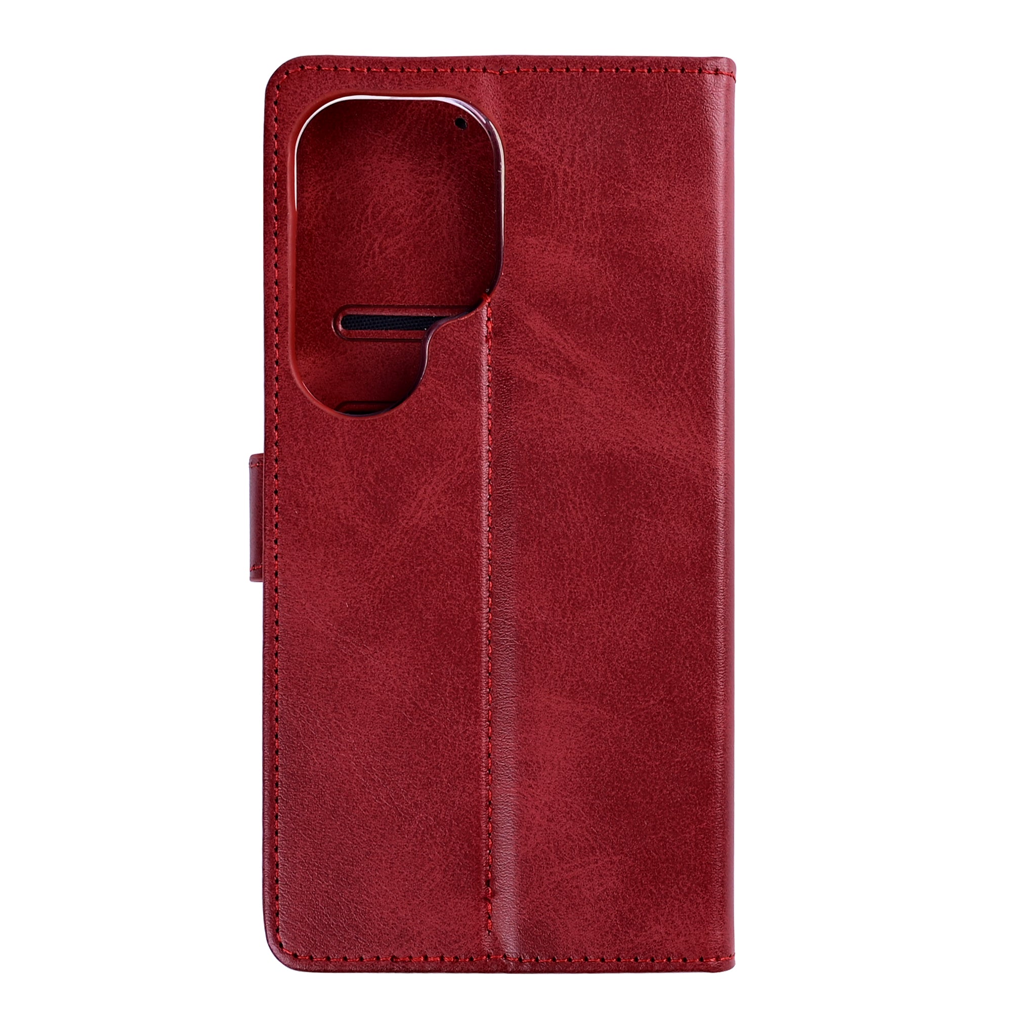 Rixus Bookcase For Samsung Galaxy S26 Ultra Dark Red