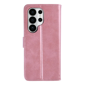 Rixus Bookcase For Samsung Galaxy S26 Ultra Pink