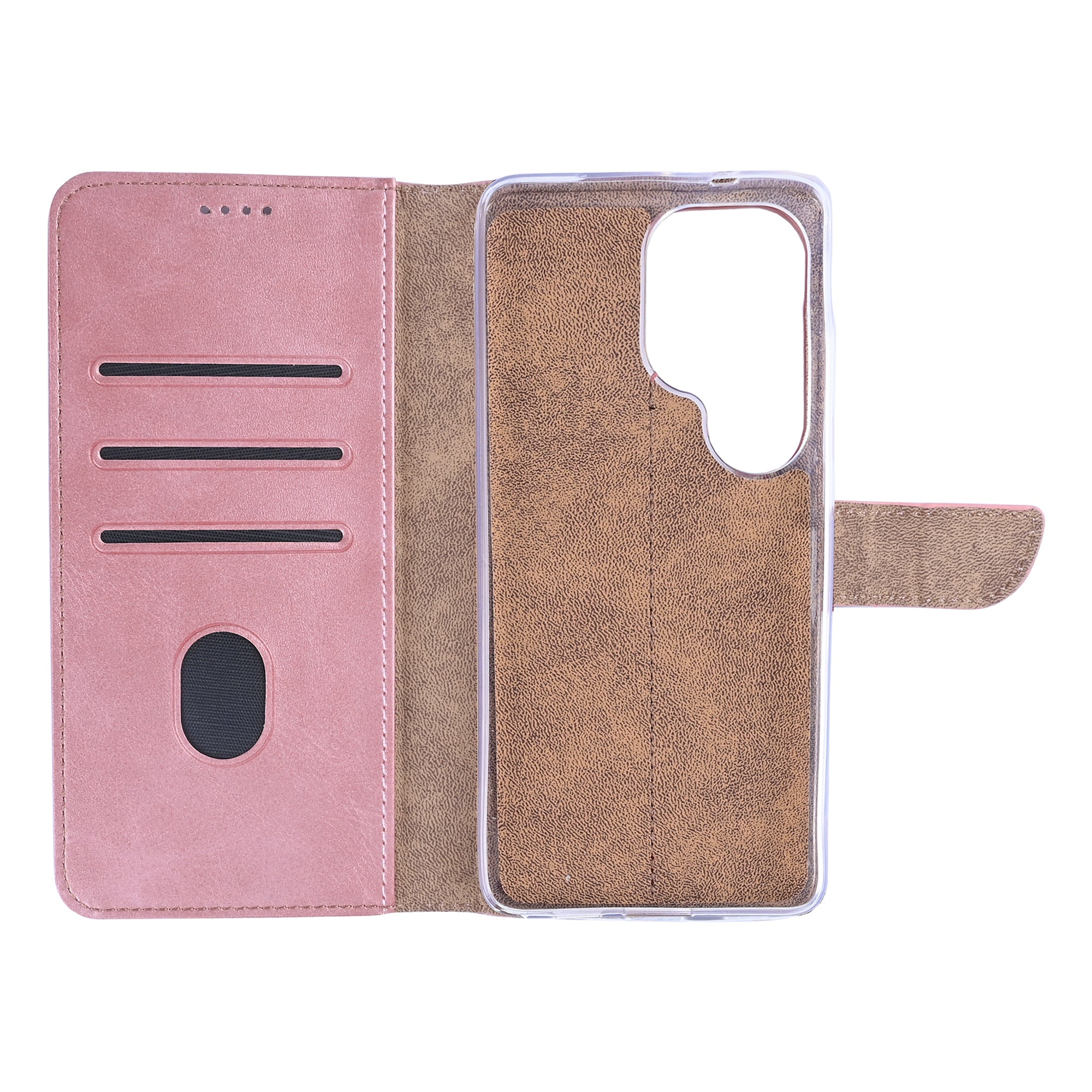 Rixus Bookcase For Samsung Galaxy S26 Ultra Pink