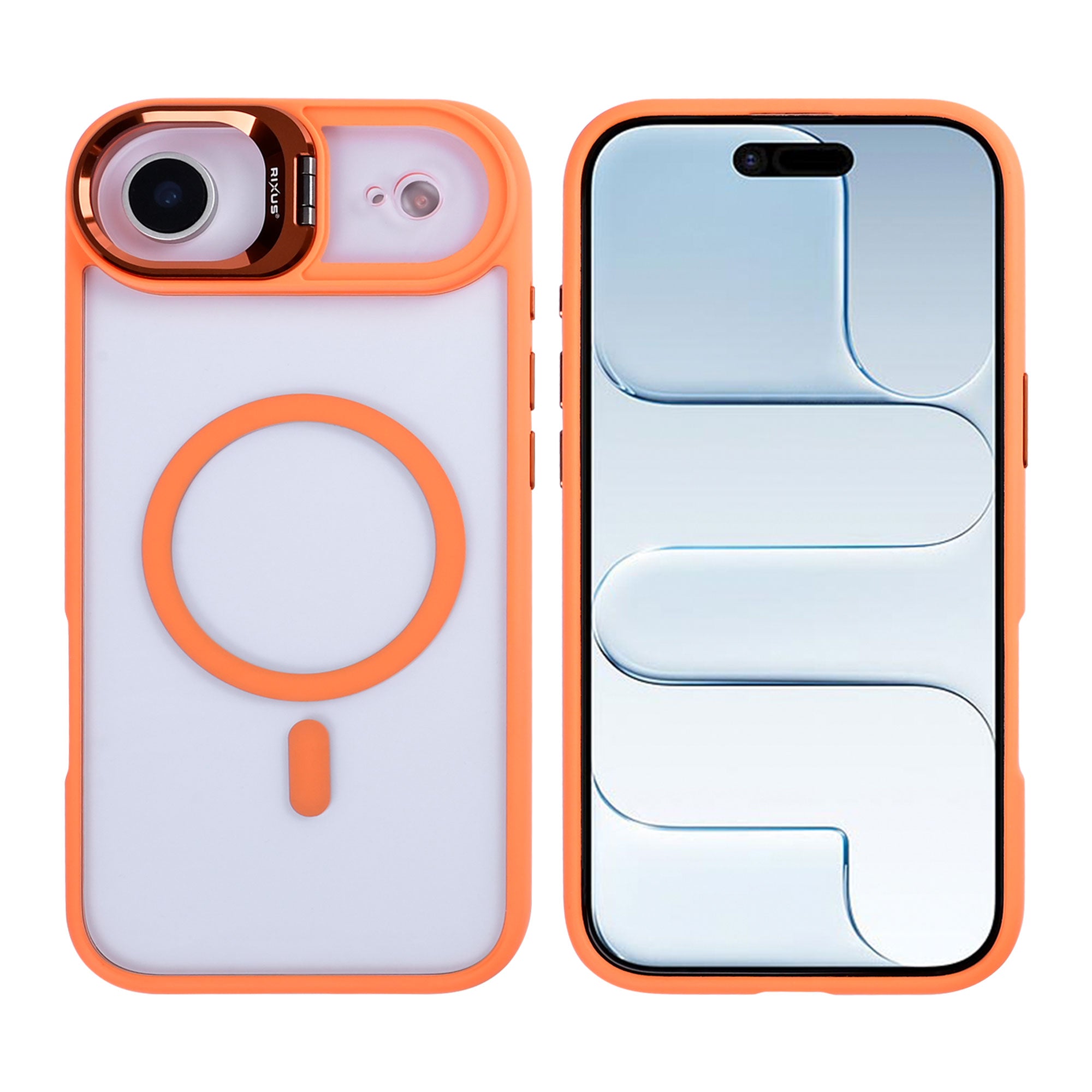 Rixus Classic 03 Case With MagSafe For Apple iPhone 17 Air Orange