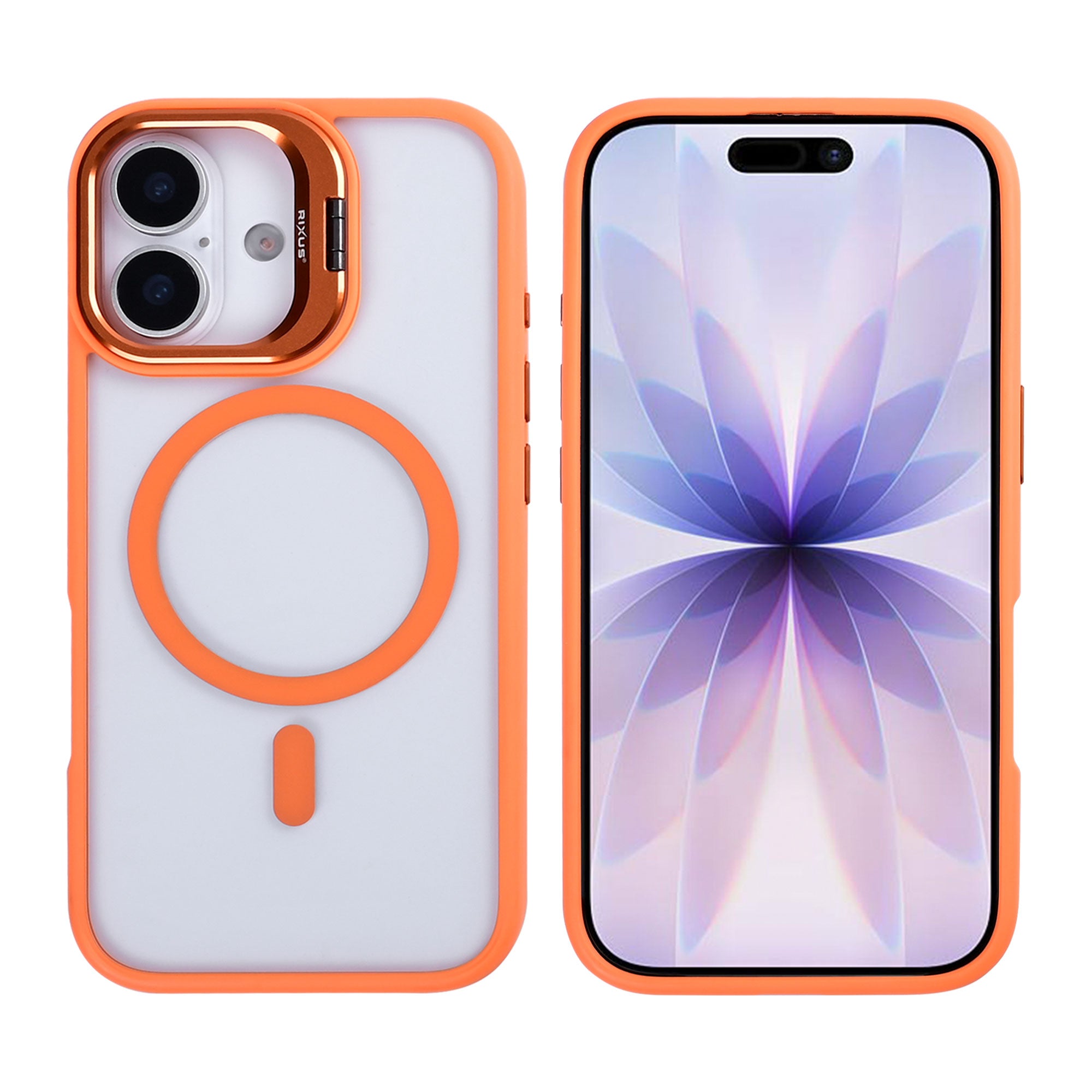 Rixus Classic 03 Case With MagSafe For Apple iPhone 17 Orange