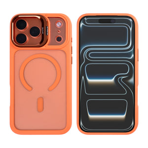 Rixus Classic 03 Case With MagSafe Compatible For Apple iPhone 17 Pro Max Orange