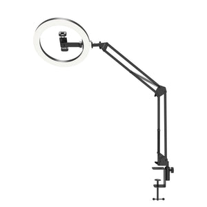Rixus RXLG30 Ring Light With Desk Mount 10 inch
