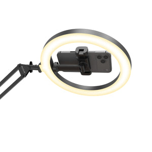 Rixus RXLG30 Ring Light With Desk Mount 10 inch