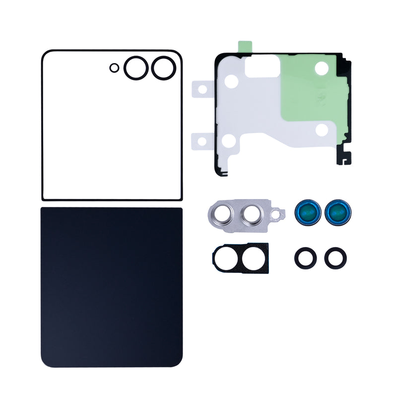 Samsung Galaxy Z Flip7 F741B Back Cover Set With Lens Jet Black OEM
