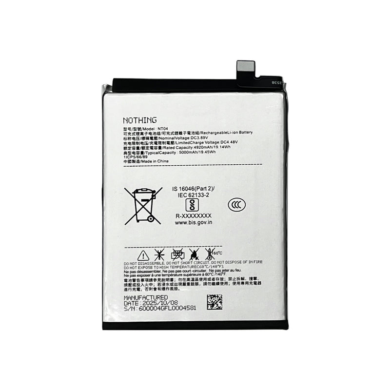 Nothing Phone 2a, 2a Plus, 3a, CMF Phone 2Pro Battery NT04 OEM