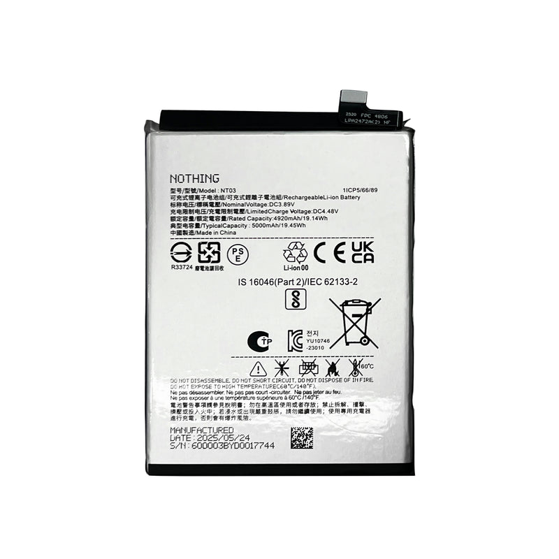 Nothing Phone 3, 3a Lite Battery NT03 OEM