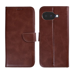 Rixus Bookcase For Google Pixel 10a Brown