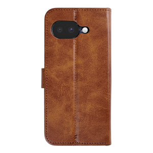 Rixus Bookcase For Google Pixel 10a Light Brown