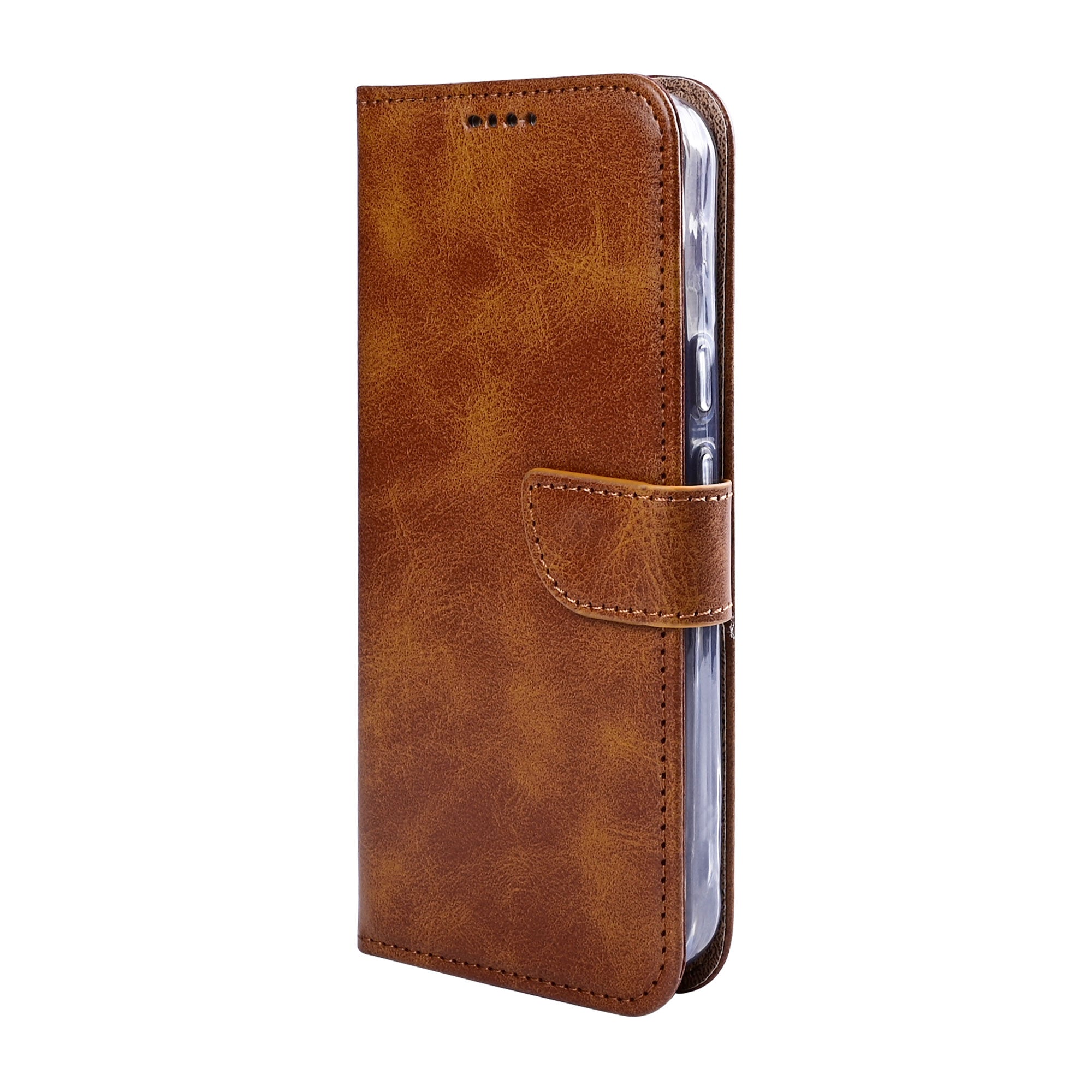 Rixus Bookcase For Google Pixel 10a Light Brown