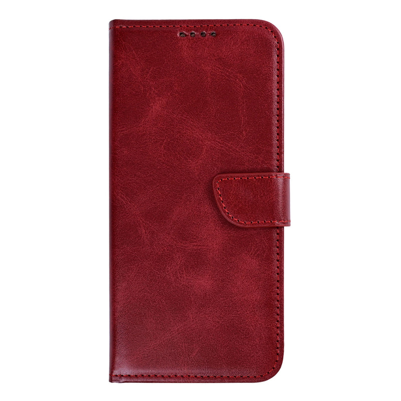Rixus Bookcase For Google Pixel 10a Dark Red
