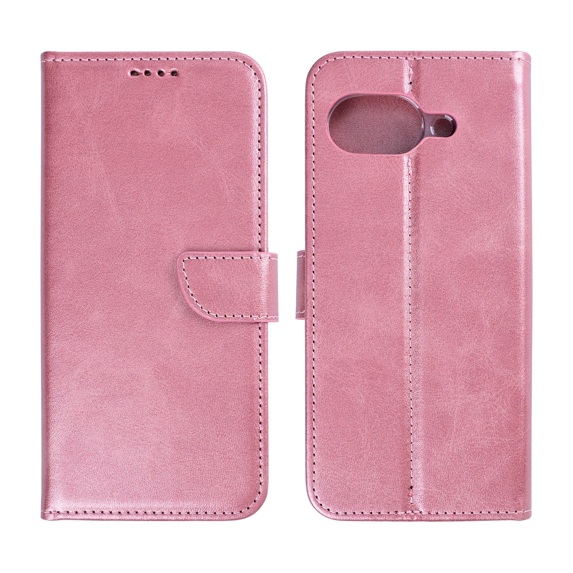 Rixus Bookcase For Google Pixel 10a Pink