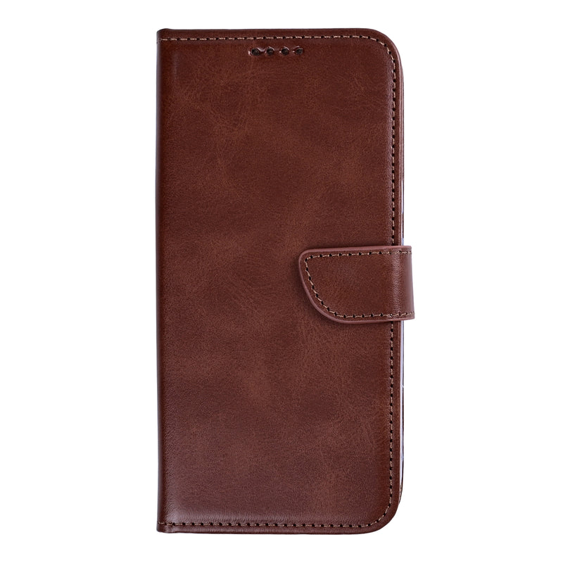 Rixus Bookcase For Samsung Galaxy S26 Plus Brown