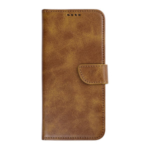 Rixus Bookcase For Samsung Galaxy S26 Plus Light Brown