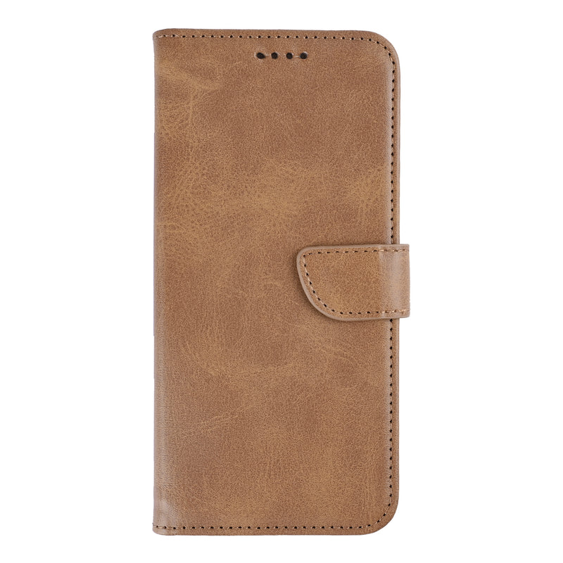Rixus Bookcase For Samsung Galaxy S26 Plus Light Brown