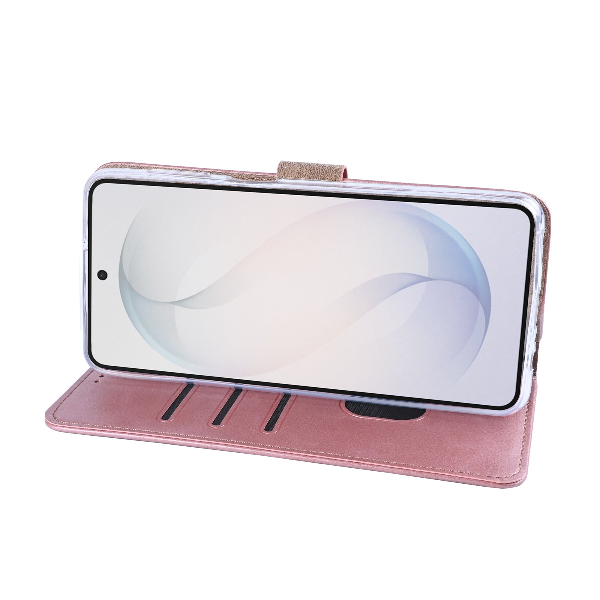 Rixus Bookcase For Samsung Galaxy S26 Plus Pink