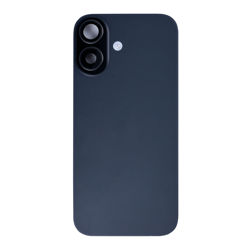 For Apple iPhone 17 Back Glass With NFC, Enlarged Camera Frame Black Pulled