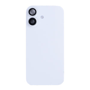 For Apple iPhone 17 Back Glass With NFC, Enlarged Camera Frame White Pulled