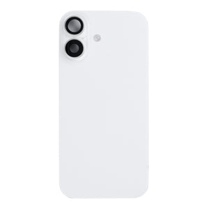 For Apple iPhone 17 Back Glass With NFC, Enlarged Camera Frame White Pulled